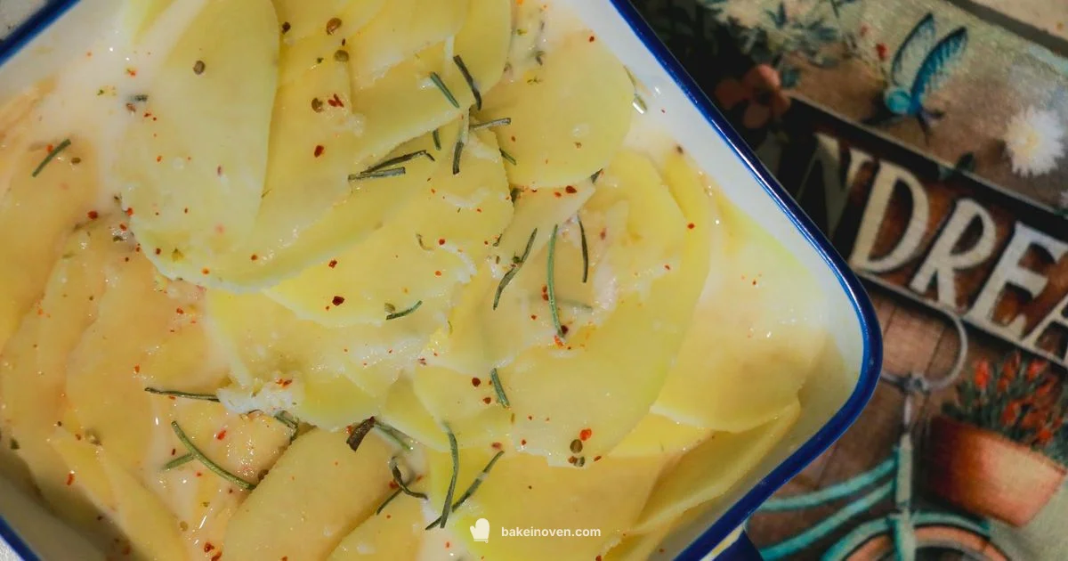 No-Stick Baked Potatoes - Bake In Oven