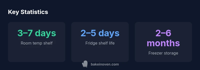infographic showing storage options and shelf life