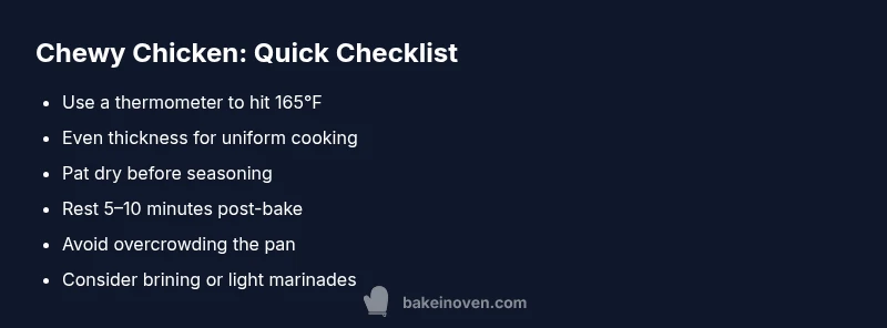 Checklist: Chewy Chicken Fix