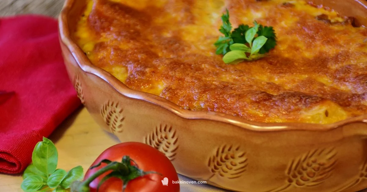 Lasagna Pan Size - Bake In Oven