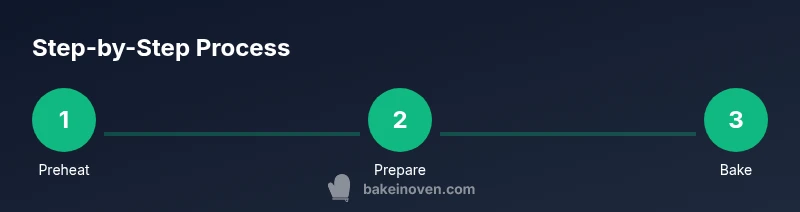 Process steps for baking with an electric oven